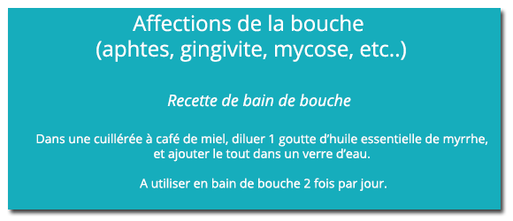 Recette affection buccale - 580 x 250